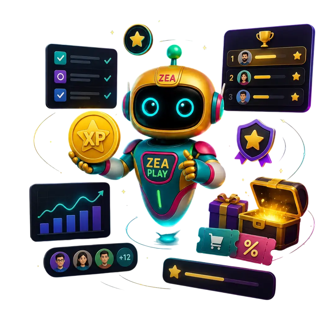 Gamified Robot Rewards Dashboard-