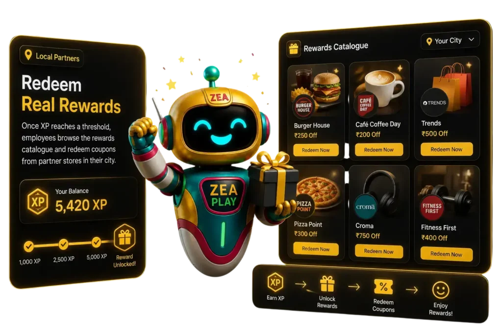 Redeem real rewards with ZEA robot 2
