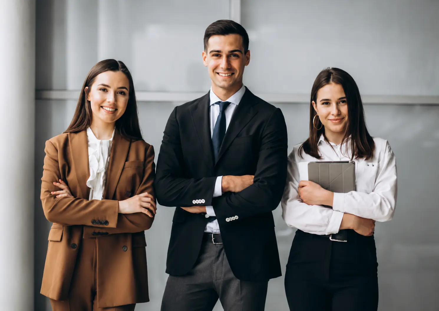 Confident Corporate Team Portrait